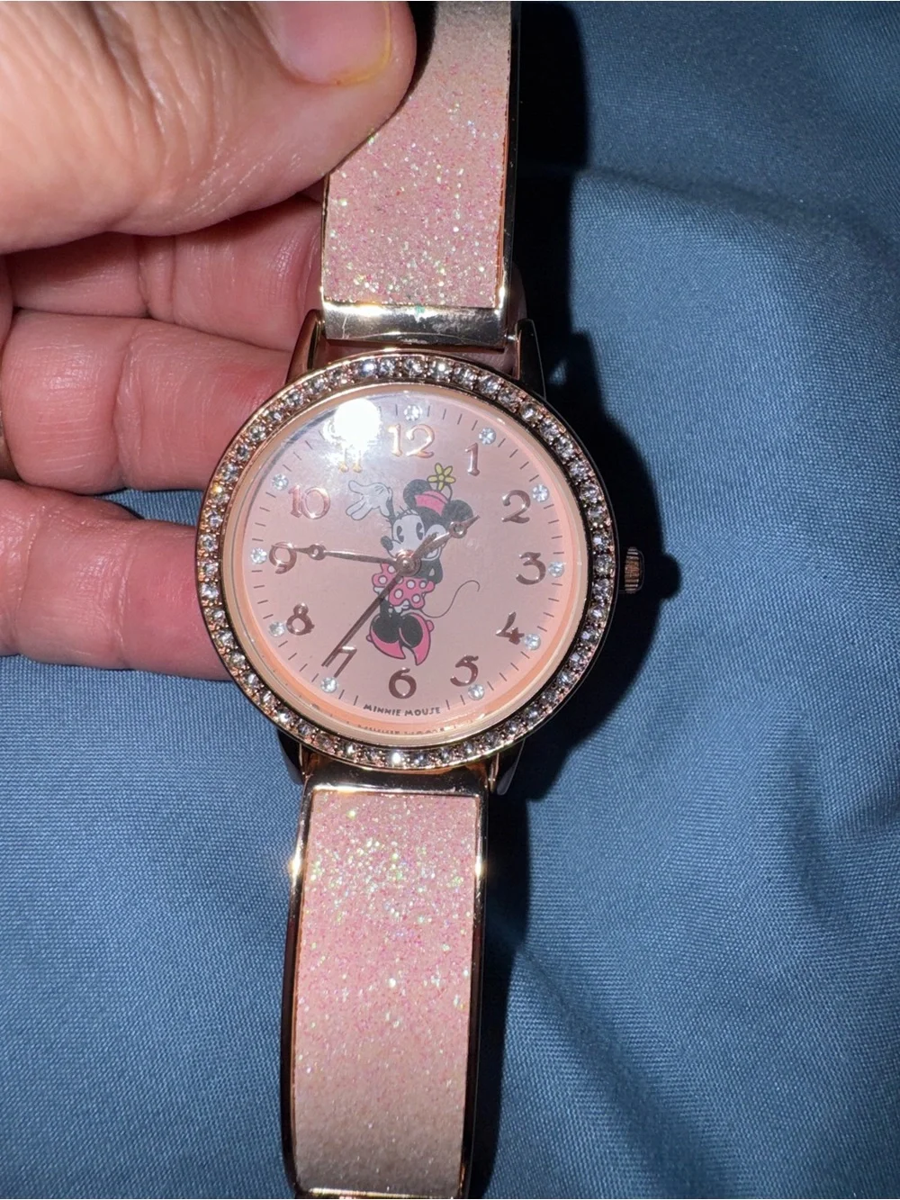 Disney Minnie Mouse Sparkle Pink Women's Watch